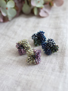 秋色アジサイのピアス